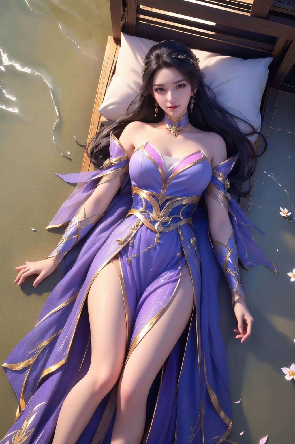 今天给大家带来一款超美的AI国漫女神楚灵玉高清全屏壁纸！这款壁纸不仅免费高清画质