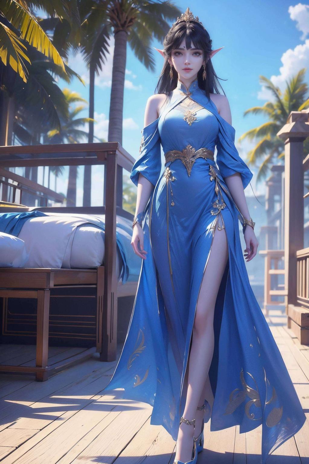 这AI素材中的凤清儿专为Win10设计