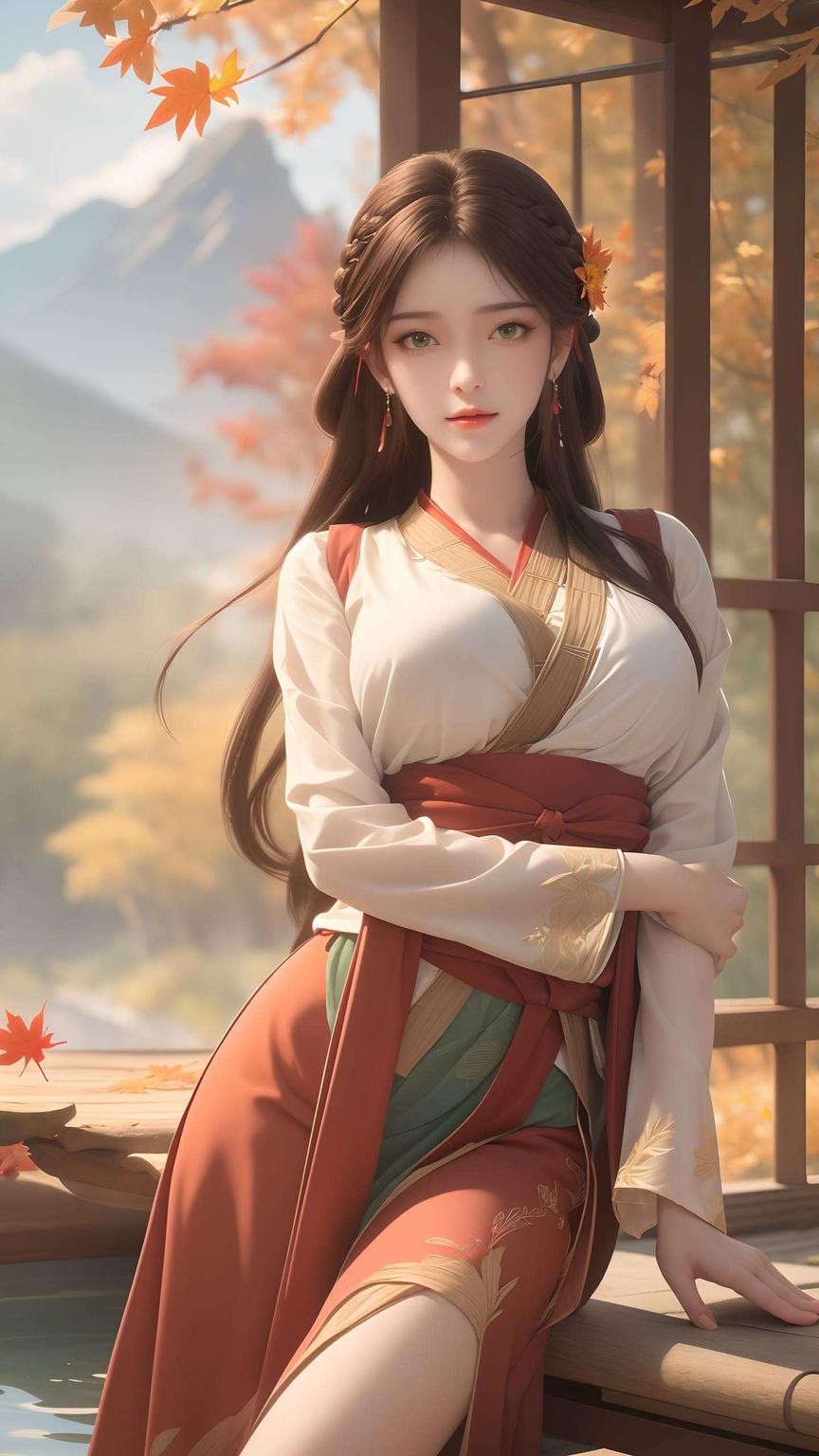 桑叶间舞动的身影清新灵动