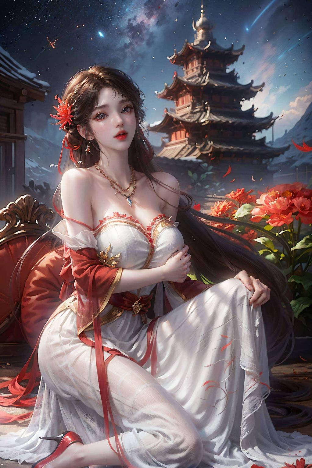 石昊与火灵儿同框古风壁纸尽显极简之美