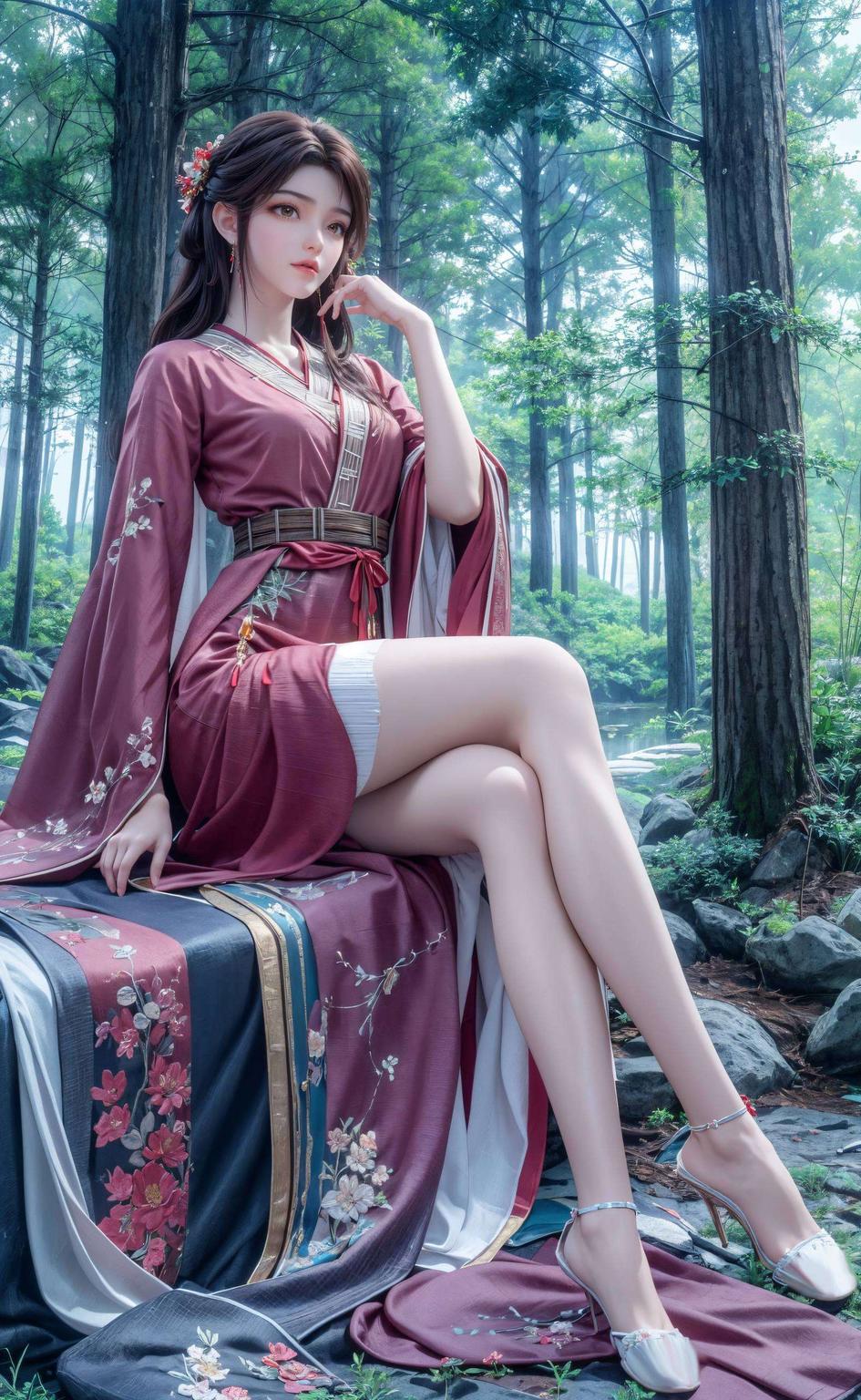 每划一幕都是心动瞬间清壁纸映衬她的灵动与柔美