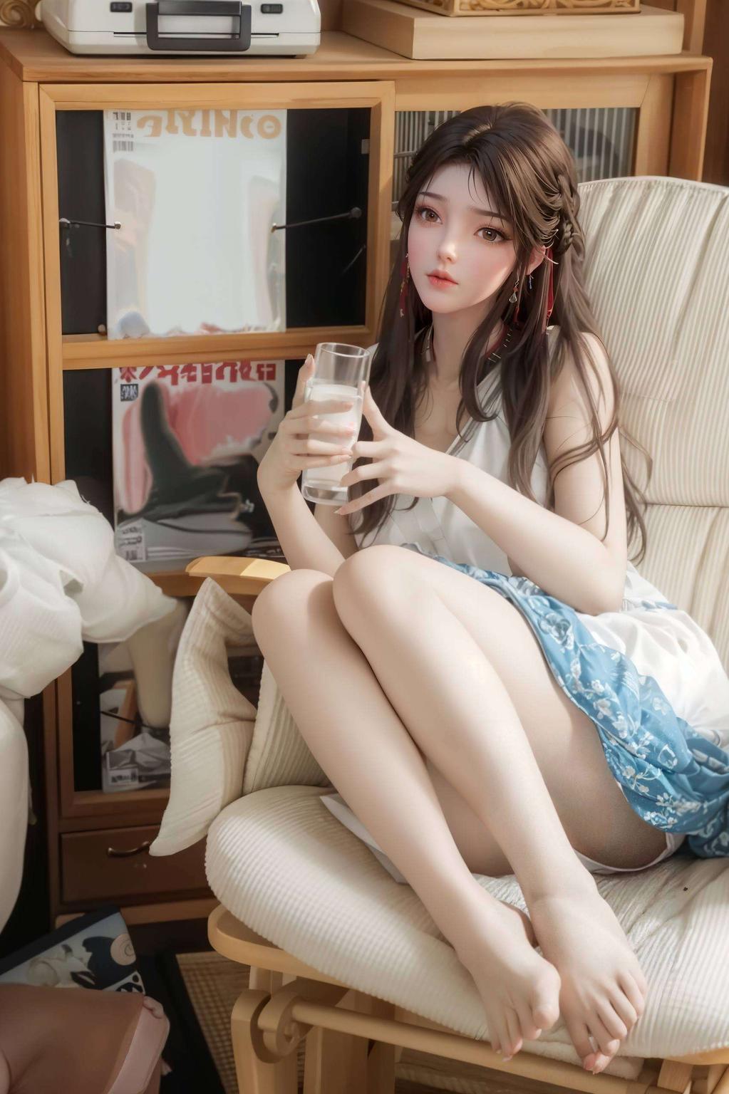 云曦、火灵儿、清漪三位萌系角色齐聚点亮你的电脑桌面！