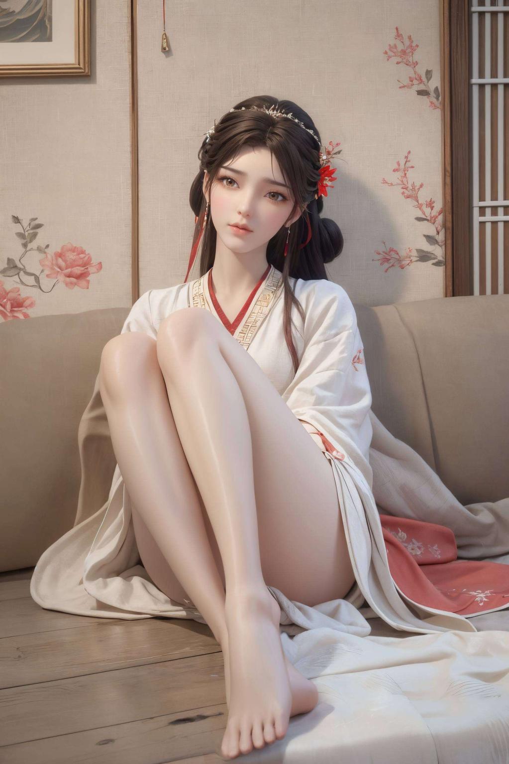 炫彩光影映照她的每一个动作火灵儿挺胸跳舞