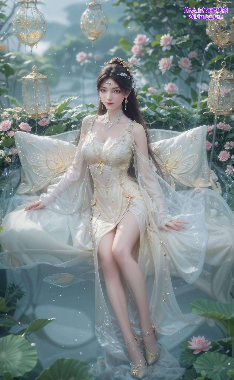 完美点缀你的苹果设备这白底金瓶儿壁纸