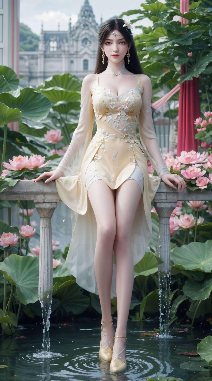 绿意盎然的山水细腻描绘