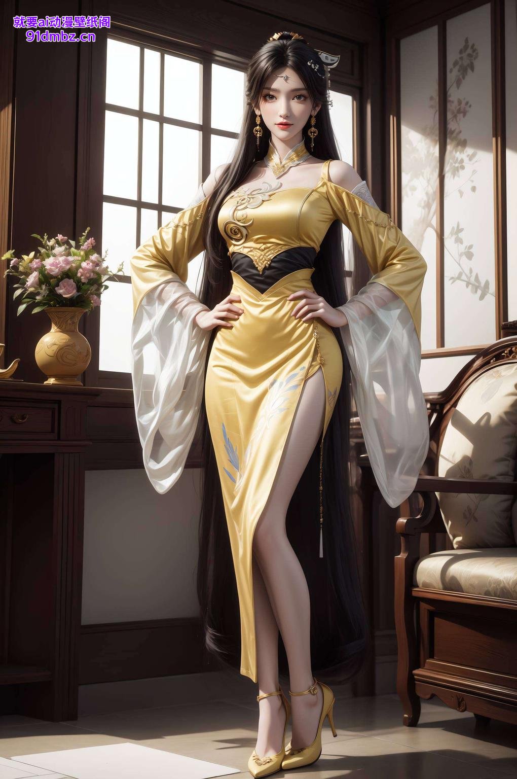 金瓶儿古装风华绝代护眼壁纸免费下载