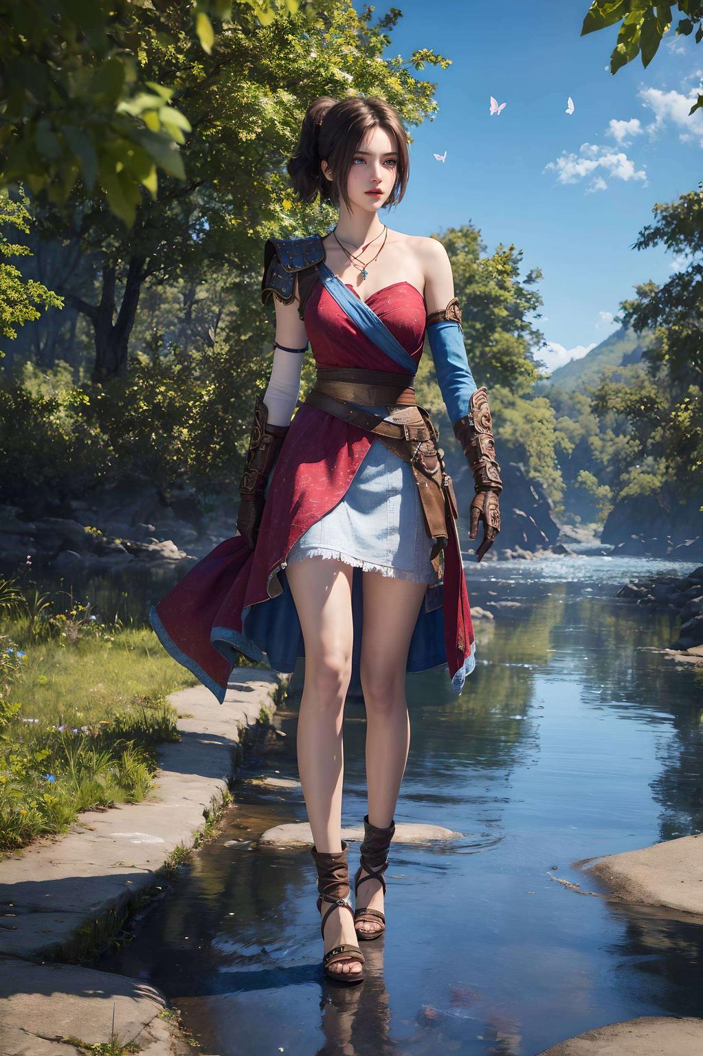 细腻画风三屏拼接壁纸