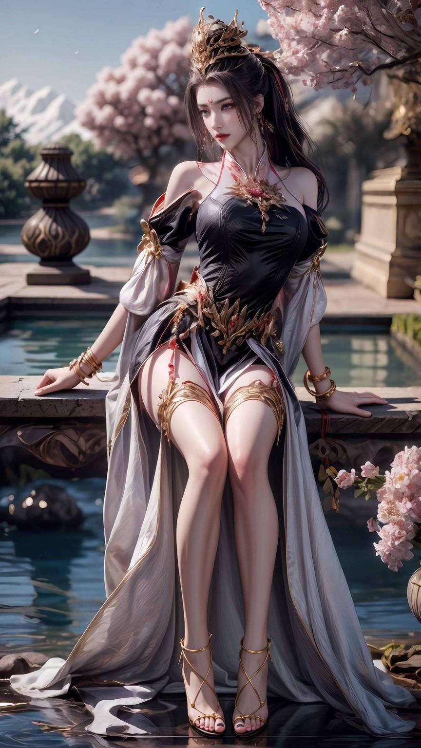 高清竖屏壁纸酒玖师叔身着华美旗袍