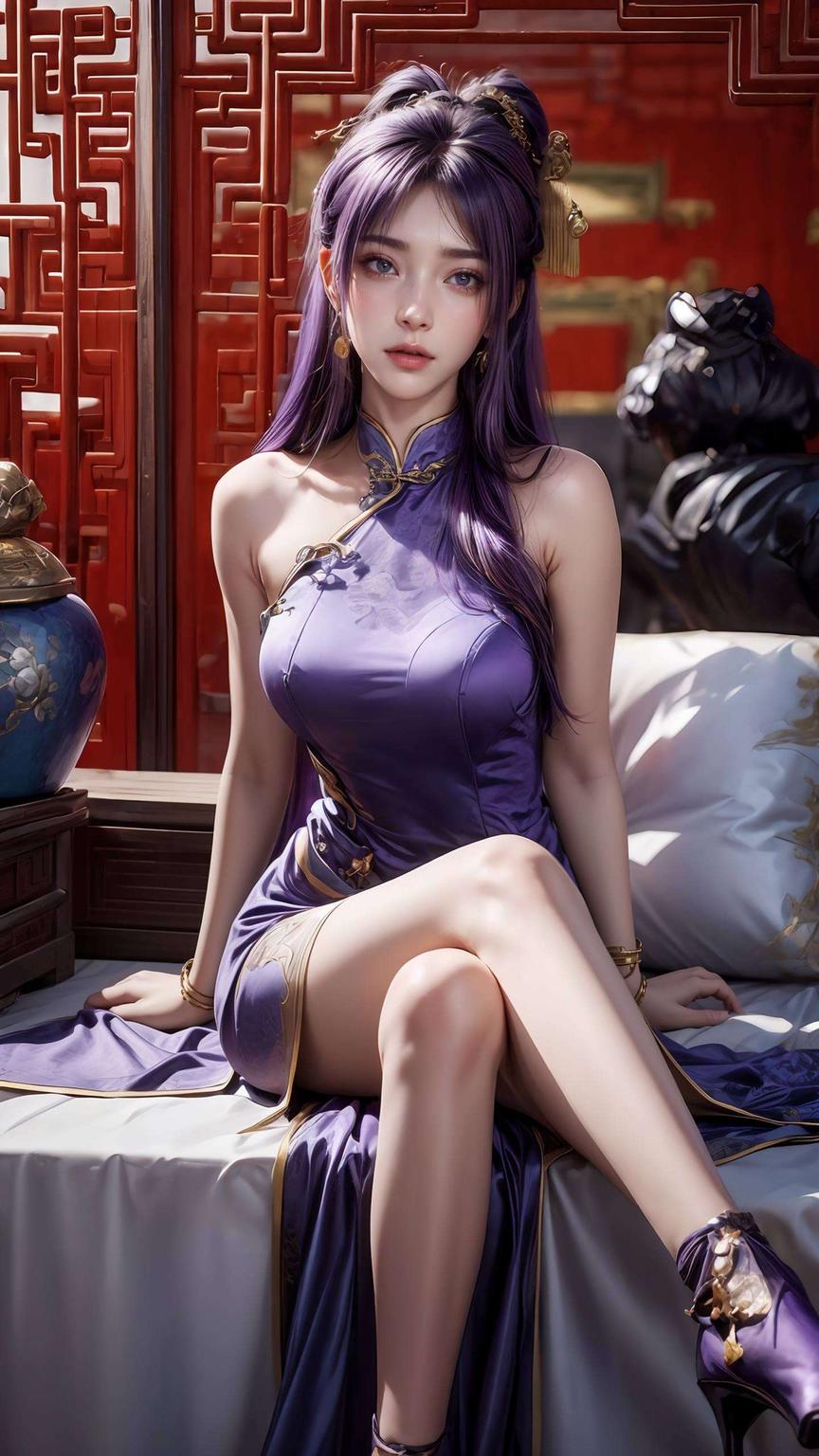 二次元之美尽显！高清壁纸姬紫月登场