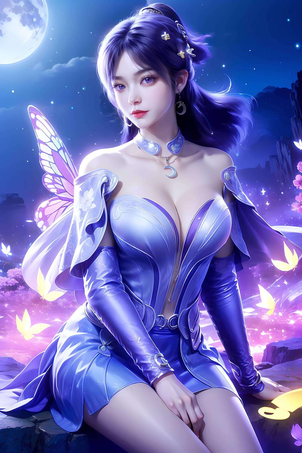 美轮美奂姬紫月实拍壁纸