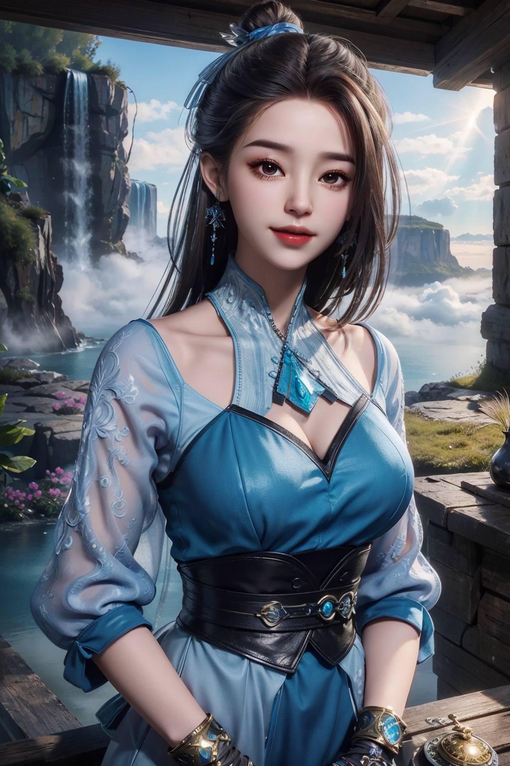 为你的Win10电脑带来清新视界！精选了蓝灵娥的壁纸拼贴