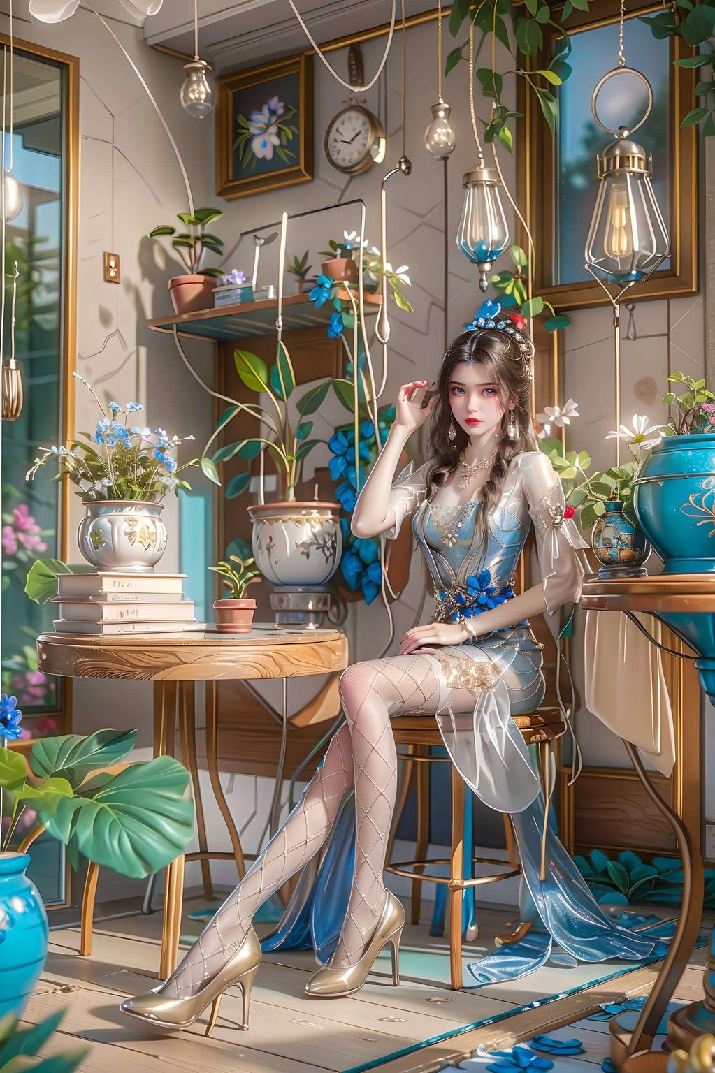 清新脱俗李慕婉同款睡衣图片