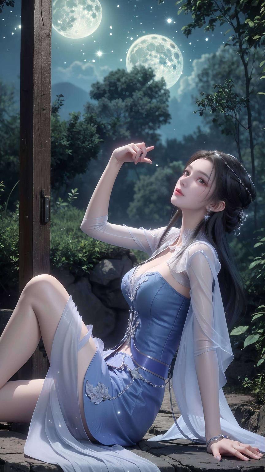 细腻入微让你的电脑桌面瞬间清爽起来！这款李慕婉AI高清壁纸