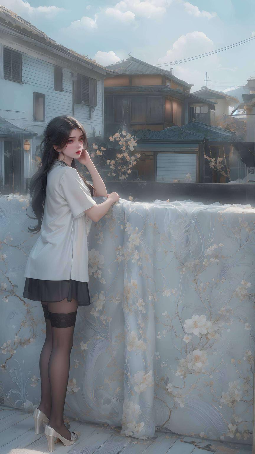 淡雅的妆容让这款壁纸成为你的电脑桌面