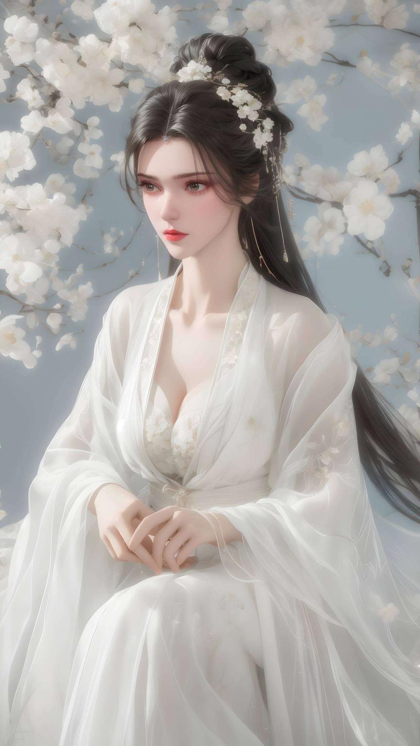 今天给大家带来一款超高品质的iPhone动画壁纸！这款壁纸以李慕婉为主题看这构图