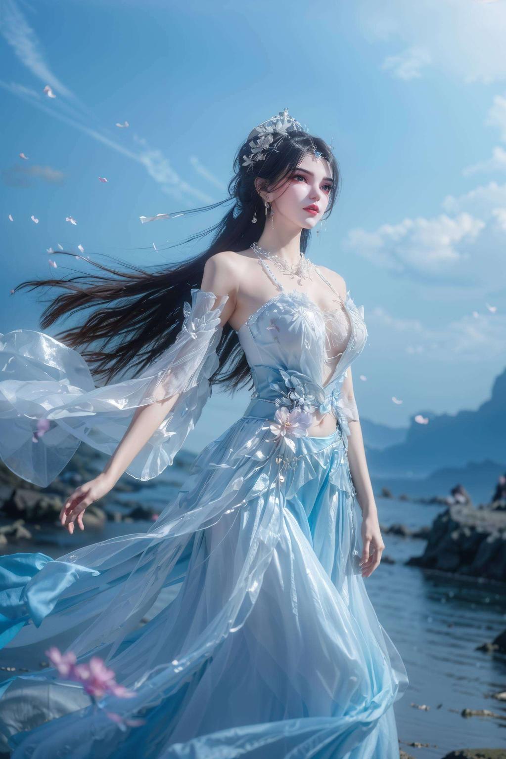 今天给大家带来一款专为护眼设计的苹果宽屏壁纸！李慕婉AI绘画横屏展现