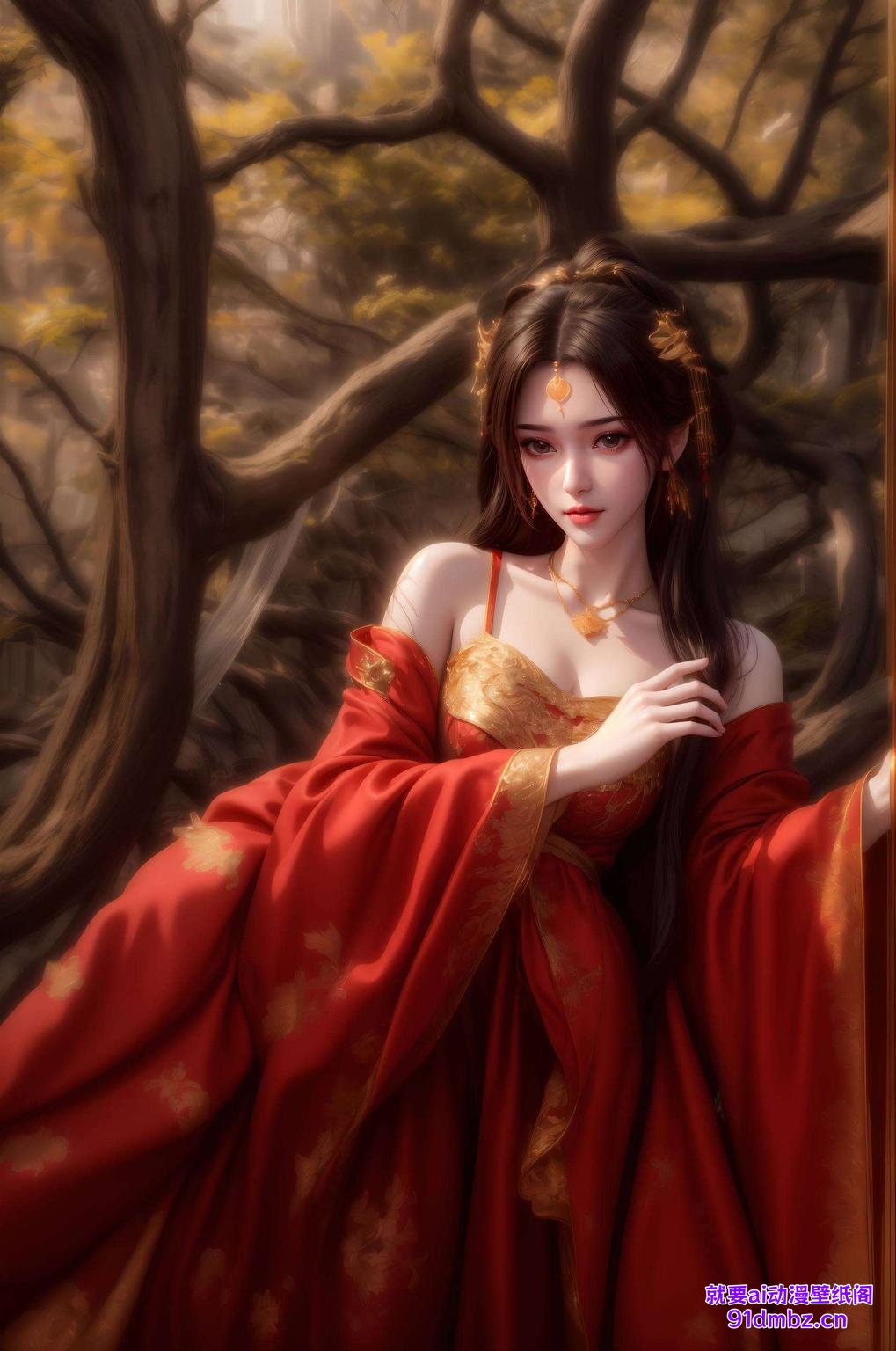 这款壁纸精美细腻今天给大家带来一款超美的动漫AI高清壁纸——李慕婉