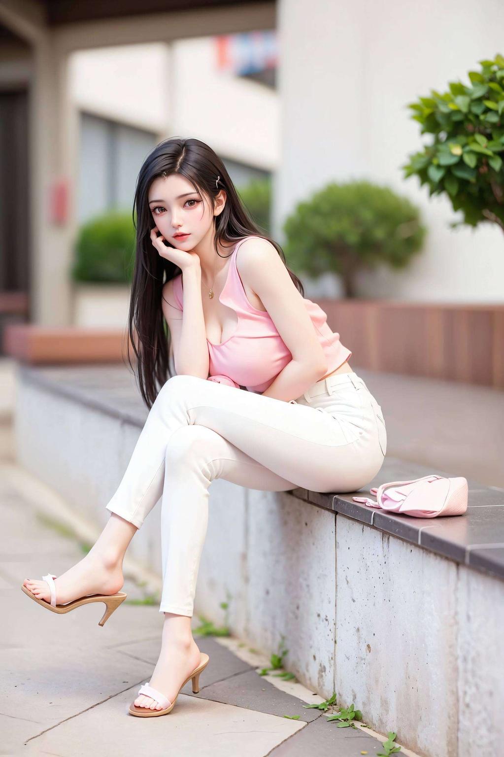 李慕婉身着精美绝伦的喜服如画中行