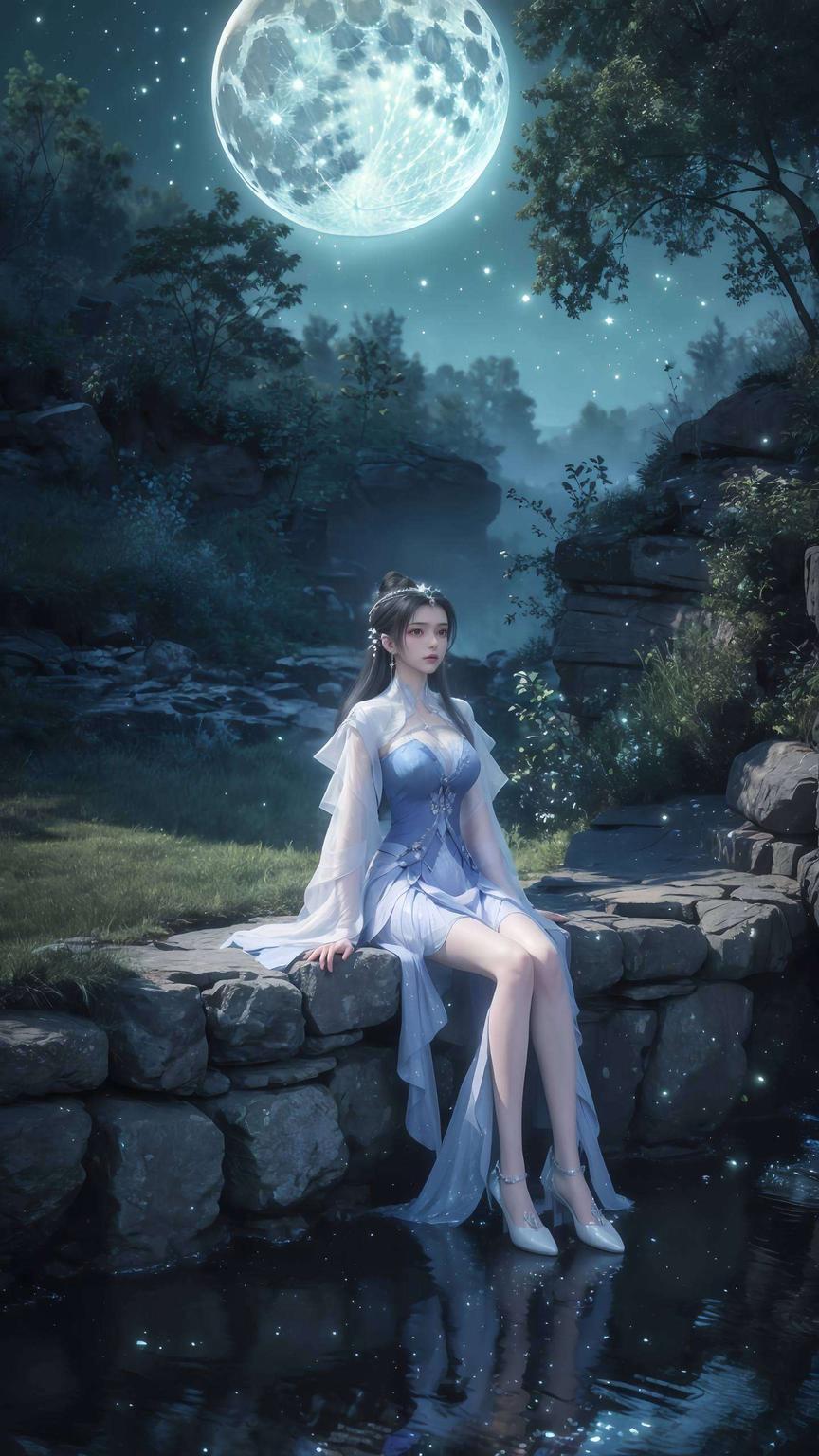 主角是美少女李慕婉！细腻的笔触1920x1080分辨率