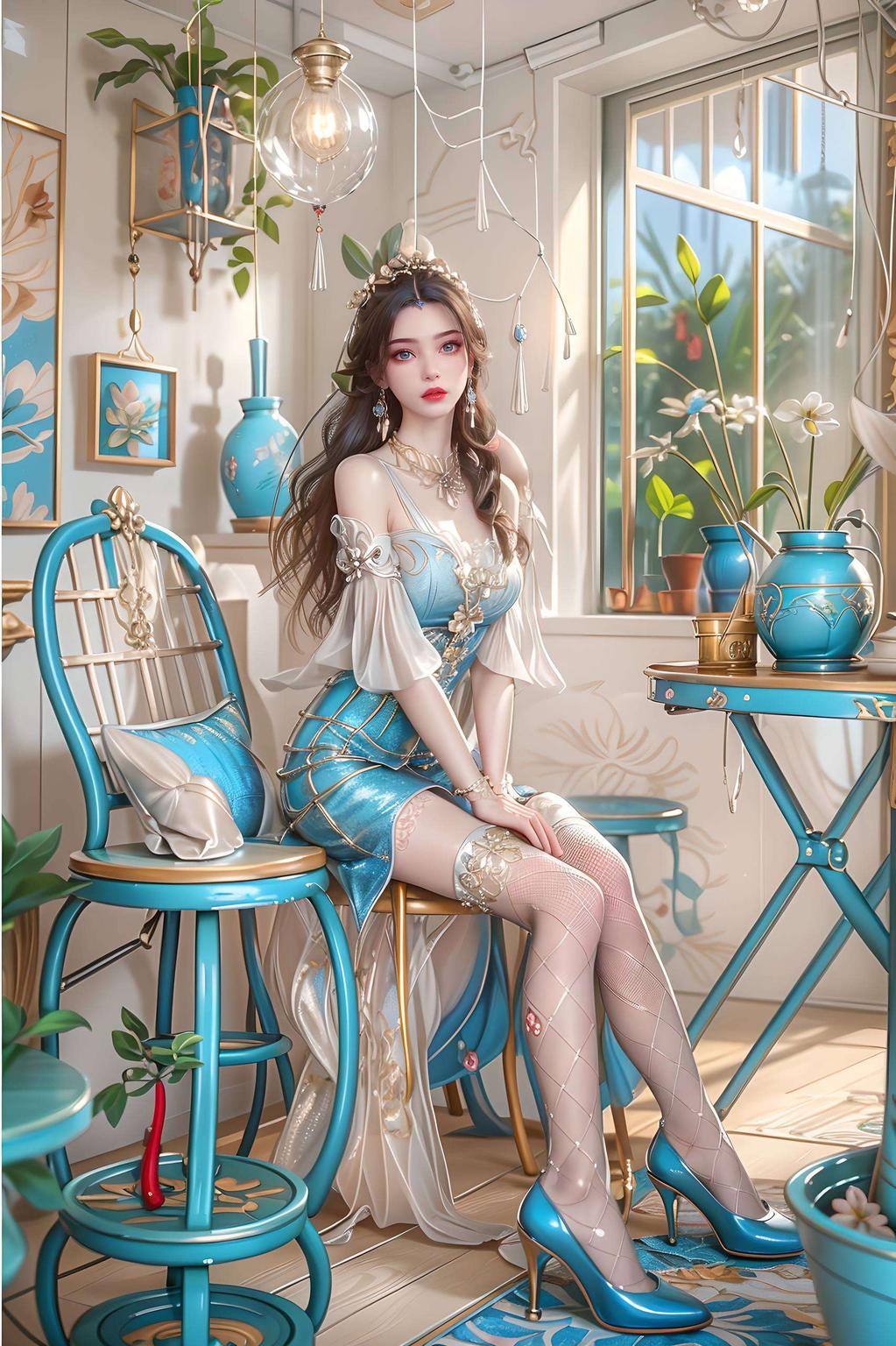 仙逆动漫中李慕婉的古香古色建模壁纸清新护眼