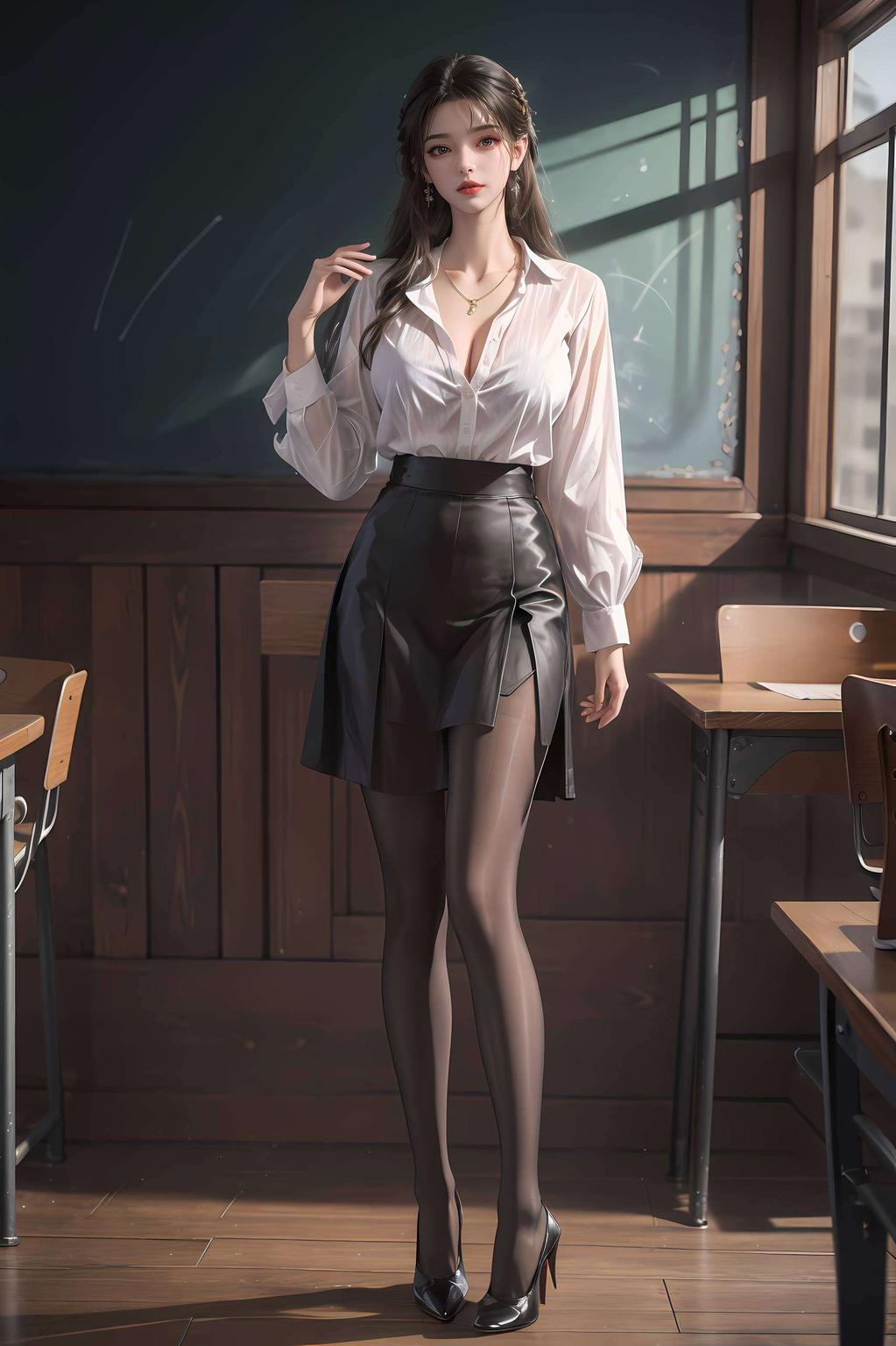 李慕婉的美态尽显特色在于融合了经典国漫元素