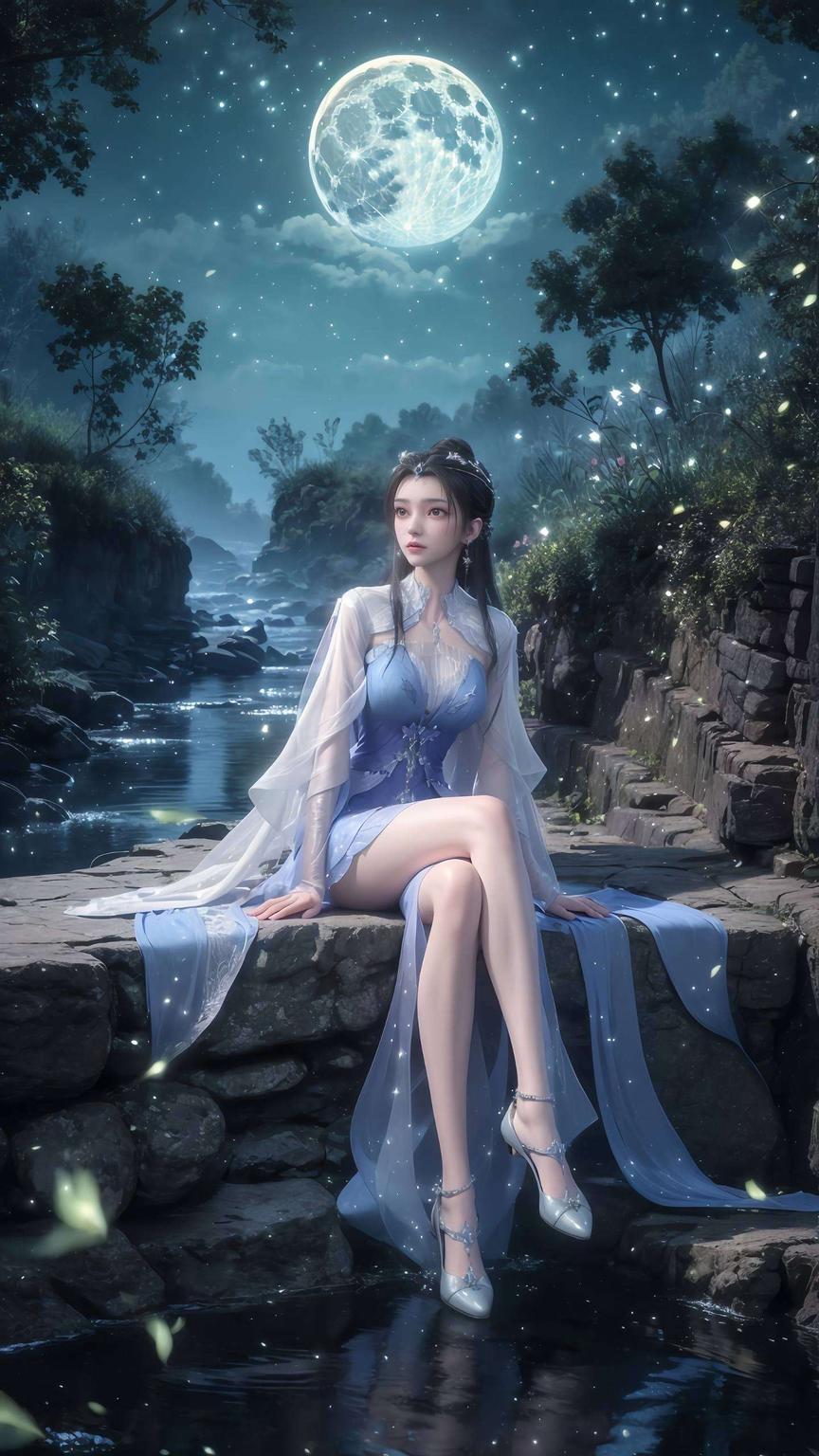 手持利剑英姿飒爽