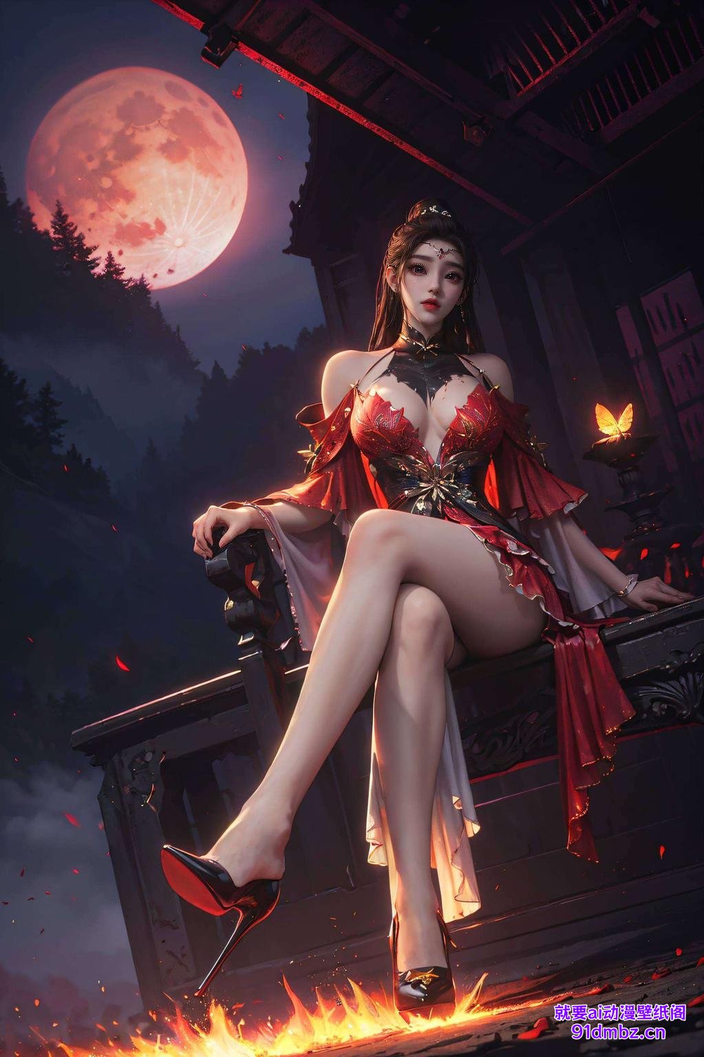 清新绿柳超清动漫动态