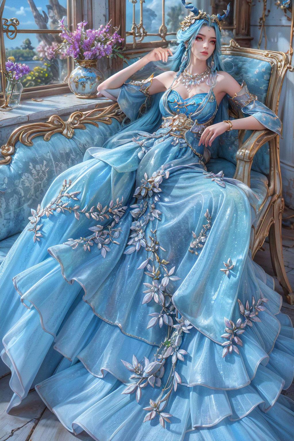 身姿婉约融入苹果护眼壁纸