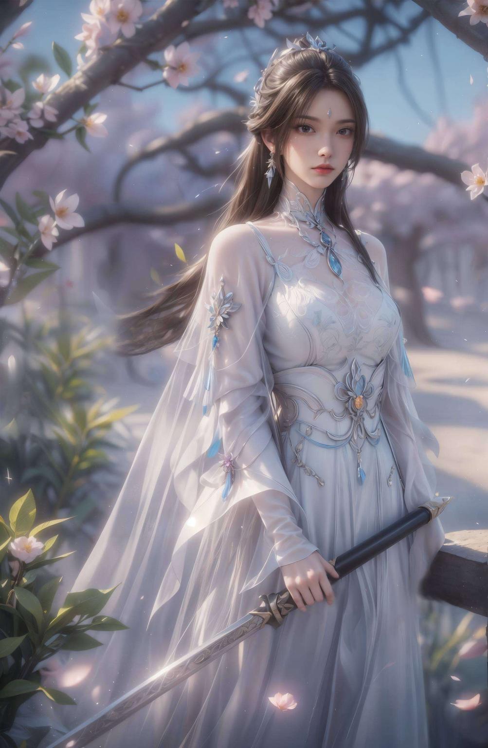 以陆雪琪全身唯美古风为主题古韵盎然