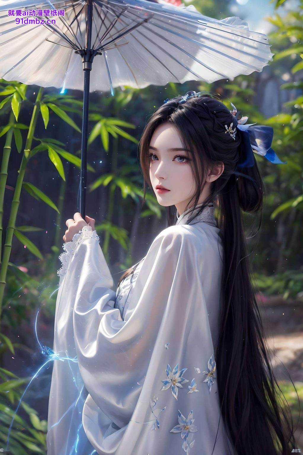 陆雪琪蓝色梦幻宛如置身二次元世界