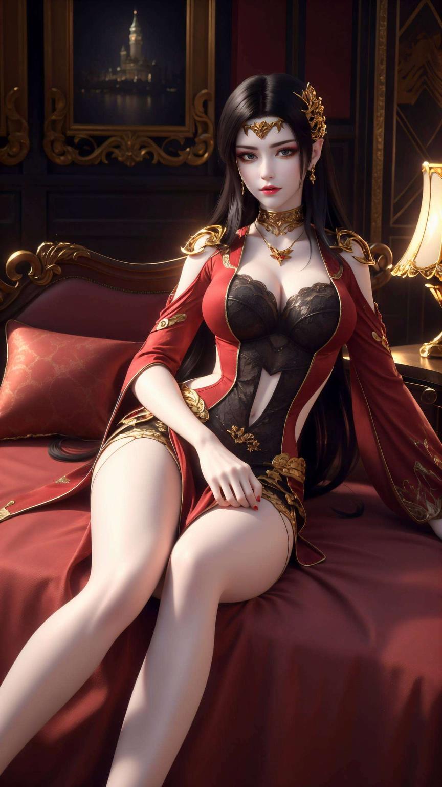 精选免费粉色系美杜莎壁纸神秘眼神搭配柔美色调