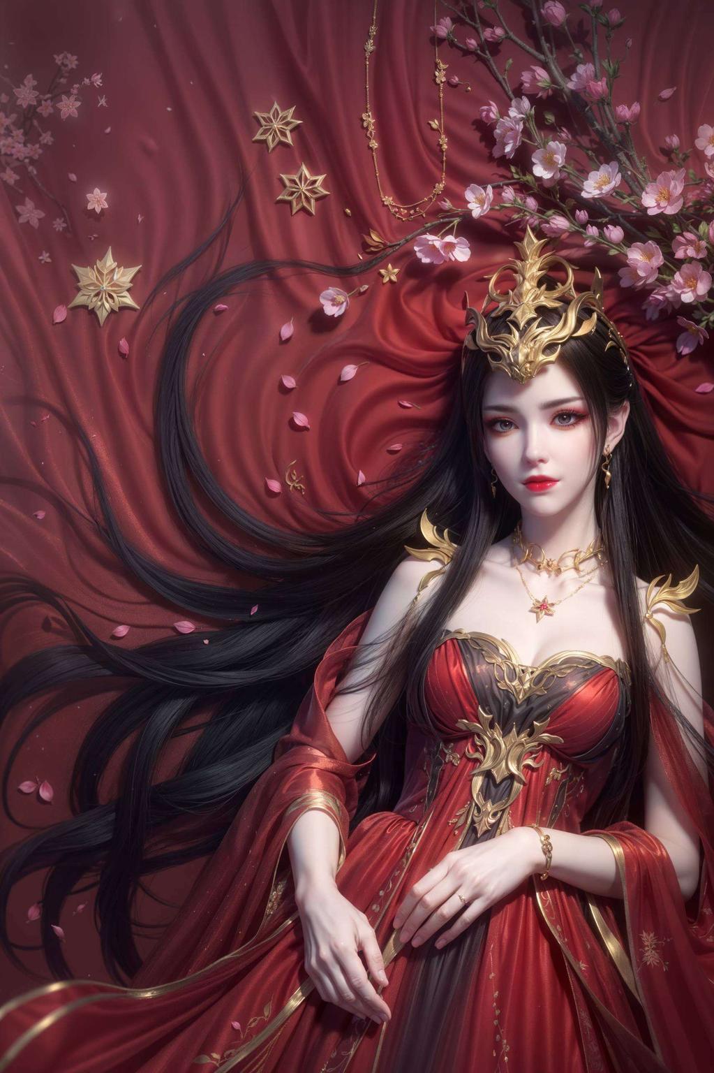 神秘眼神深邃迷人尽显冷艳女王风范！