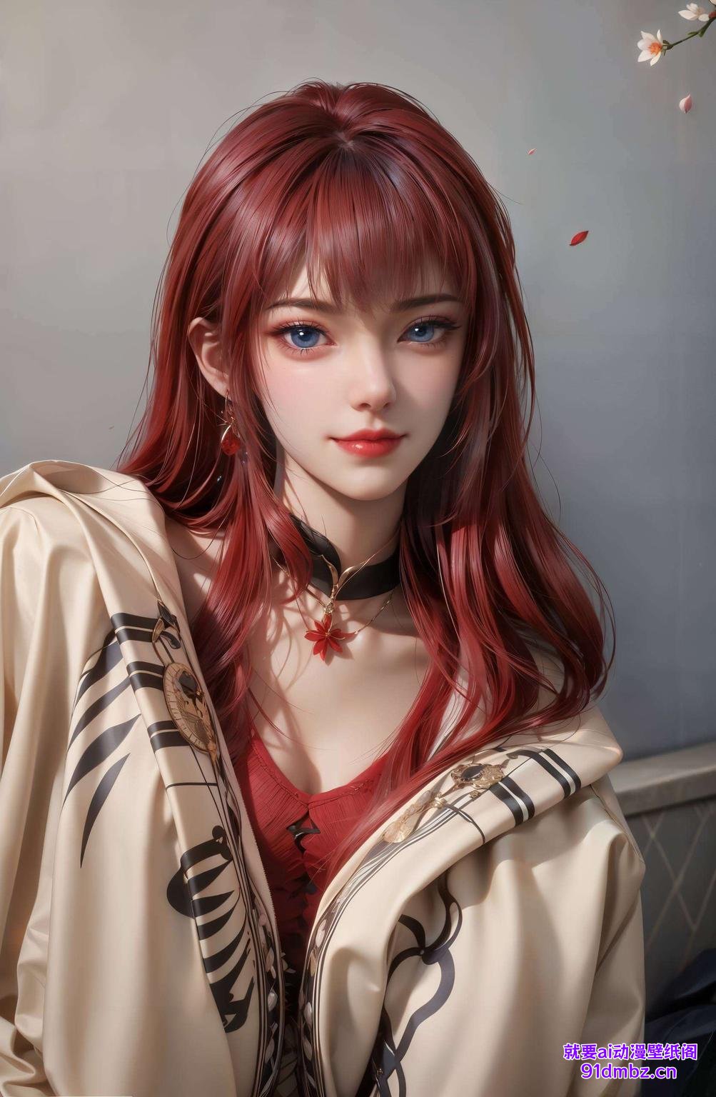 粉色花瓣飘散美得让人心动