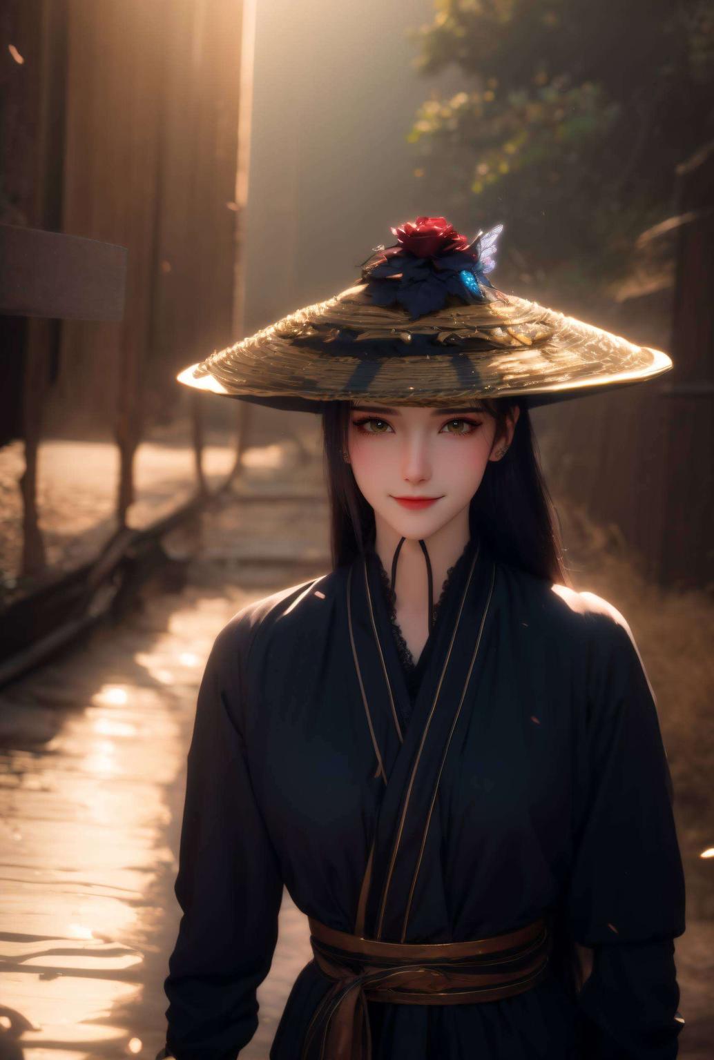 神秘又高贵紫色背景下的她