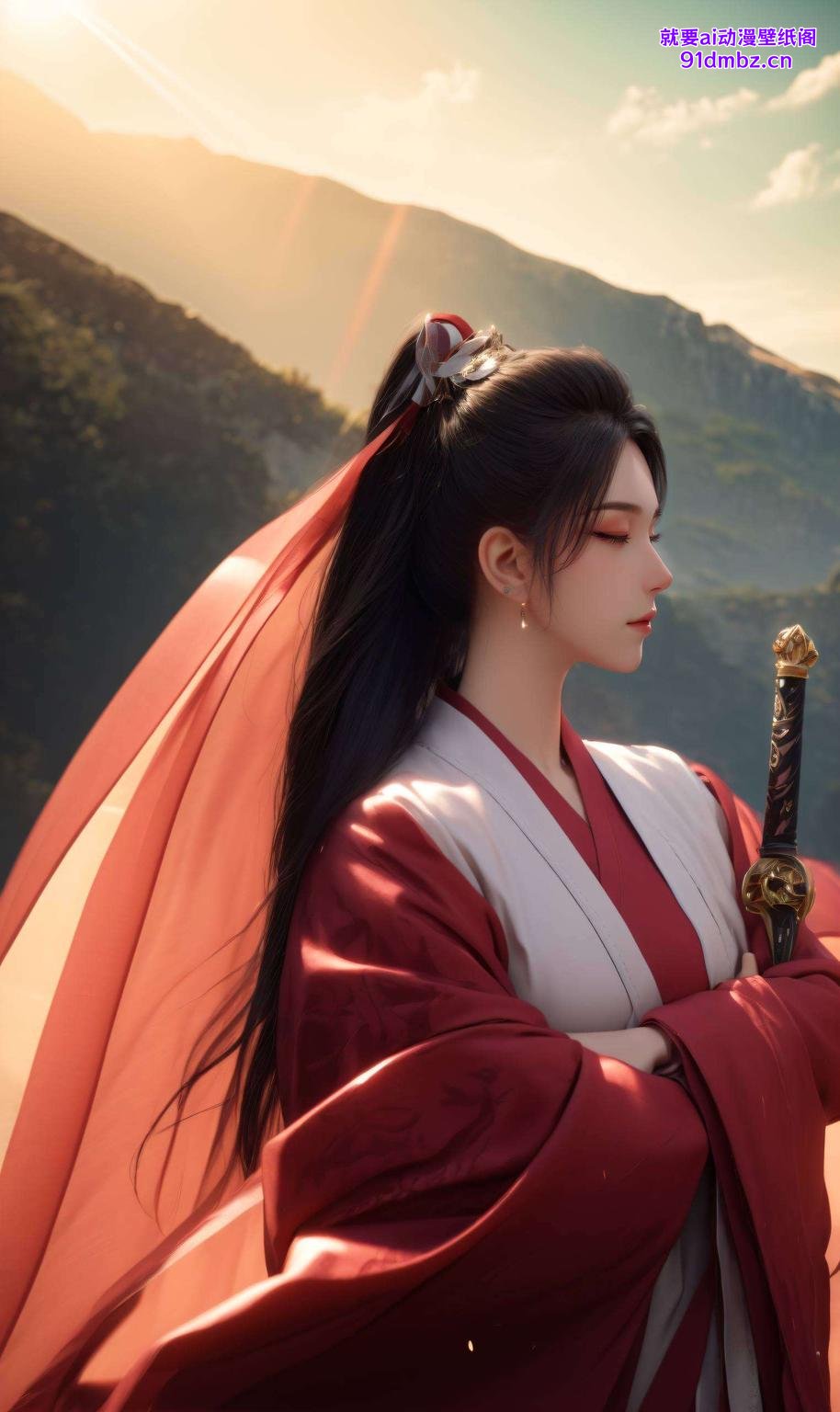 每一张都美得让人心动长发飘逸