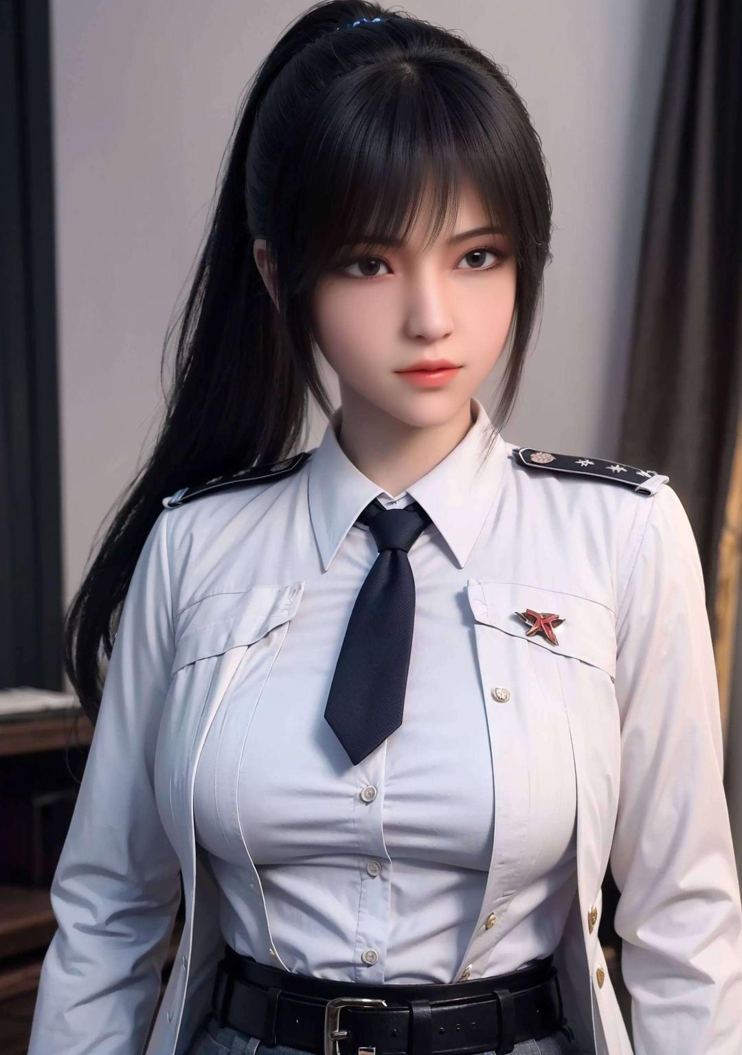 高清壁纸中她英姿飒爽