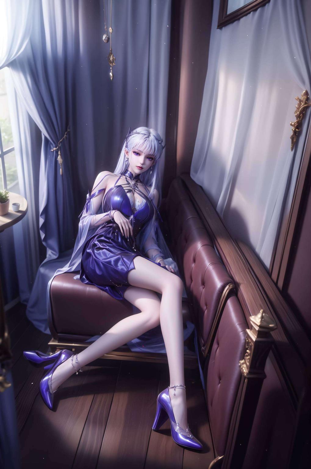 高清细腻圣采儿身着旗袍