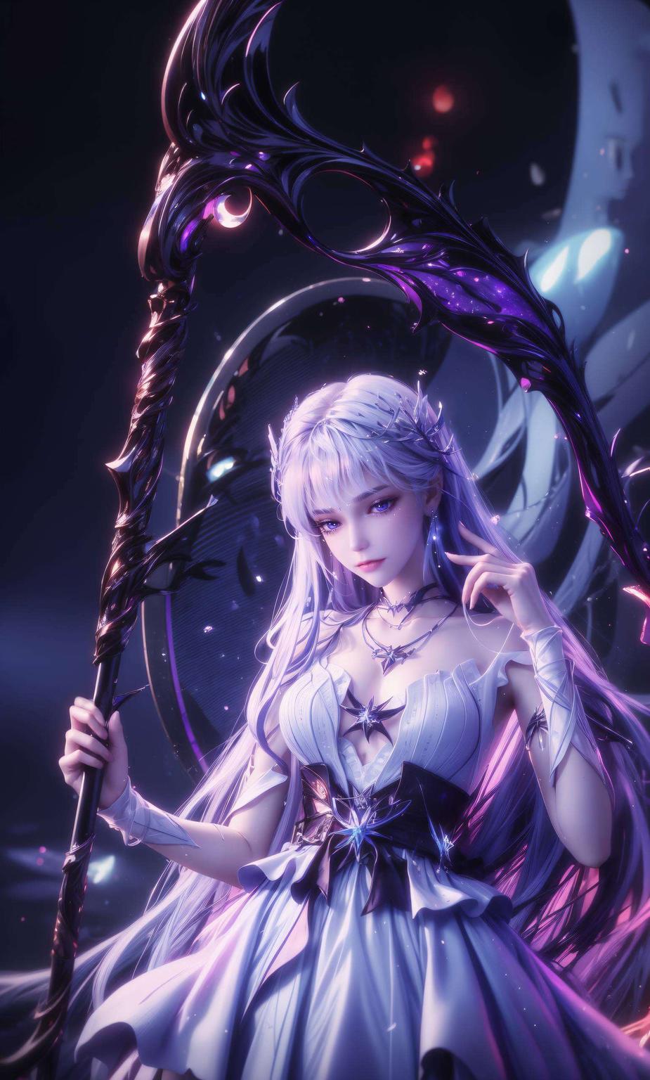 主角是咱们国漫女神——圣采儿！看这细腻的笔触仿佛能闻到她身边的淡淡花香