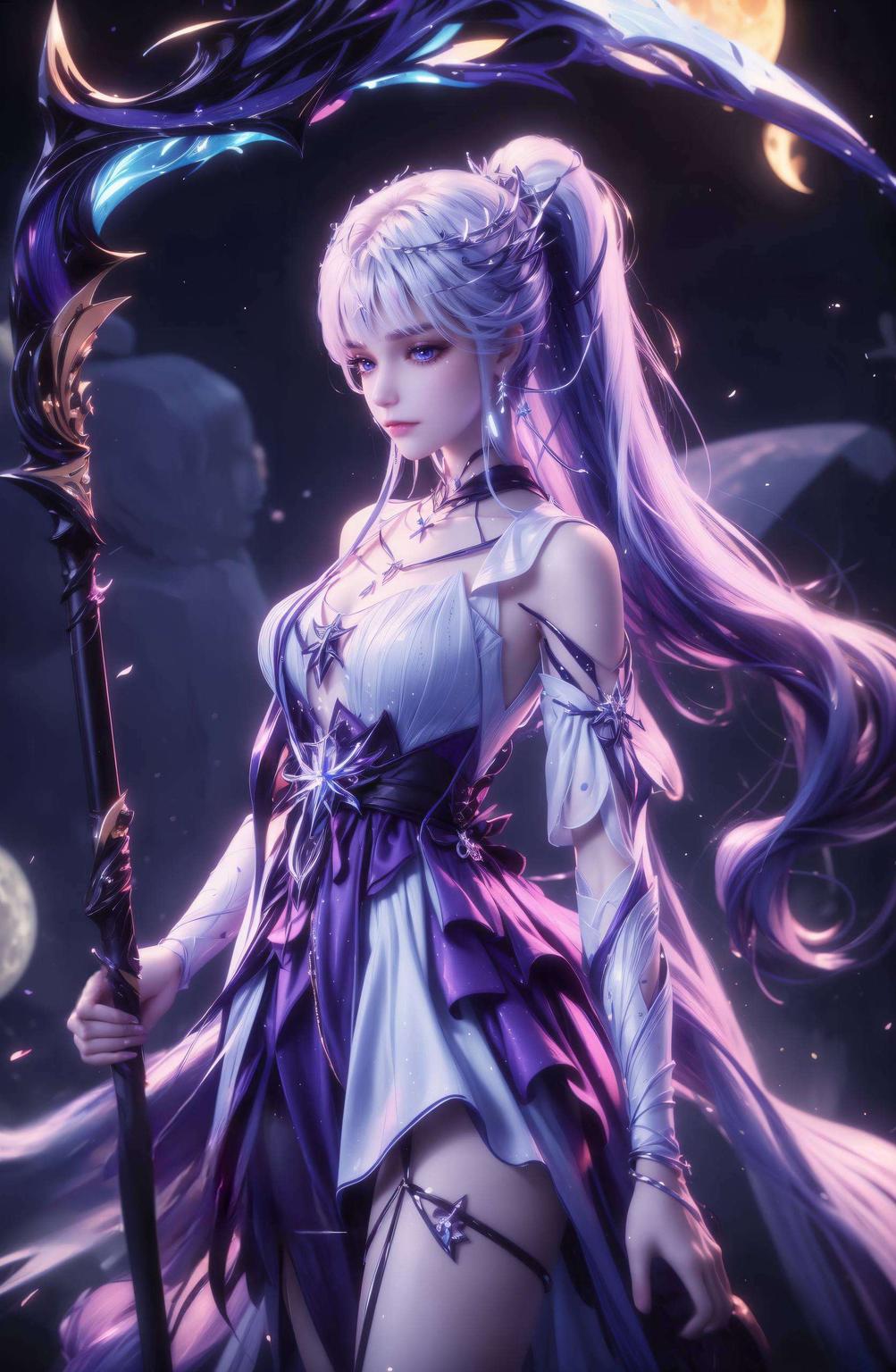 简直美爆了！看这《斗罗大陆》里的圣采儿仿佛要从屏幕中跳出来！#斗罗大陆圣采儿壁纸#