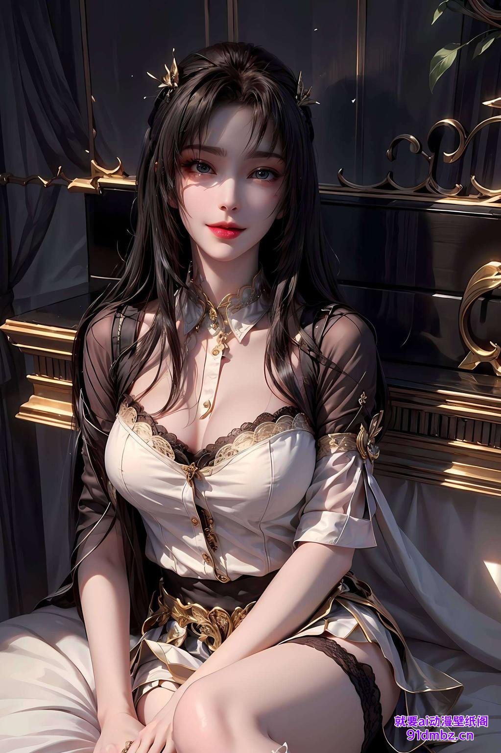 紫黑交融的色调今天给大家带来一款神秘的天狐仙子黑化壁纸！这壁纸不仅美得不可方物