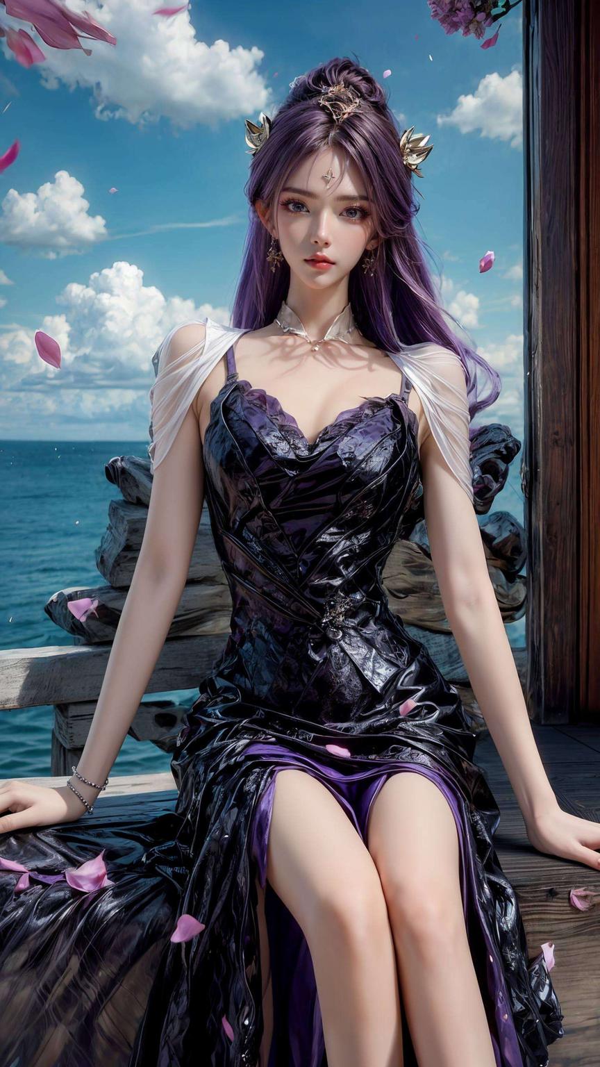 炫彩紫色映神韵iPhone锁屏尽显大气风范