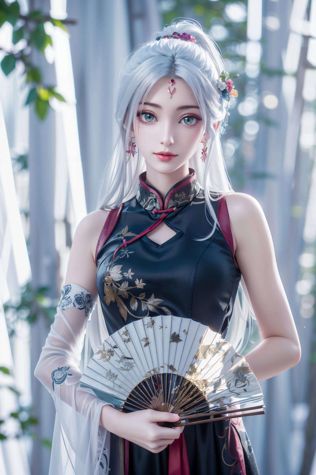 小白仙姿清新相伴