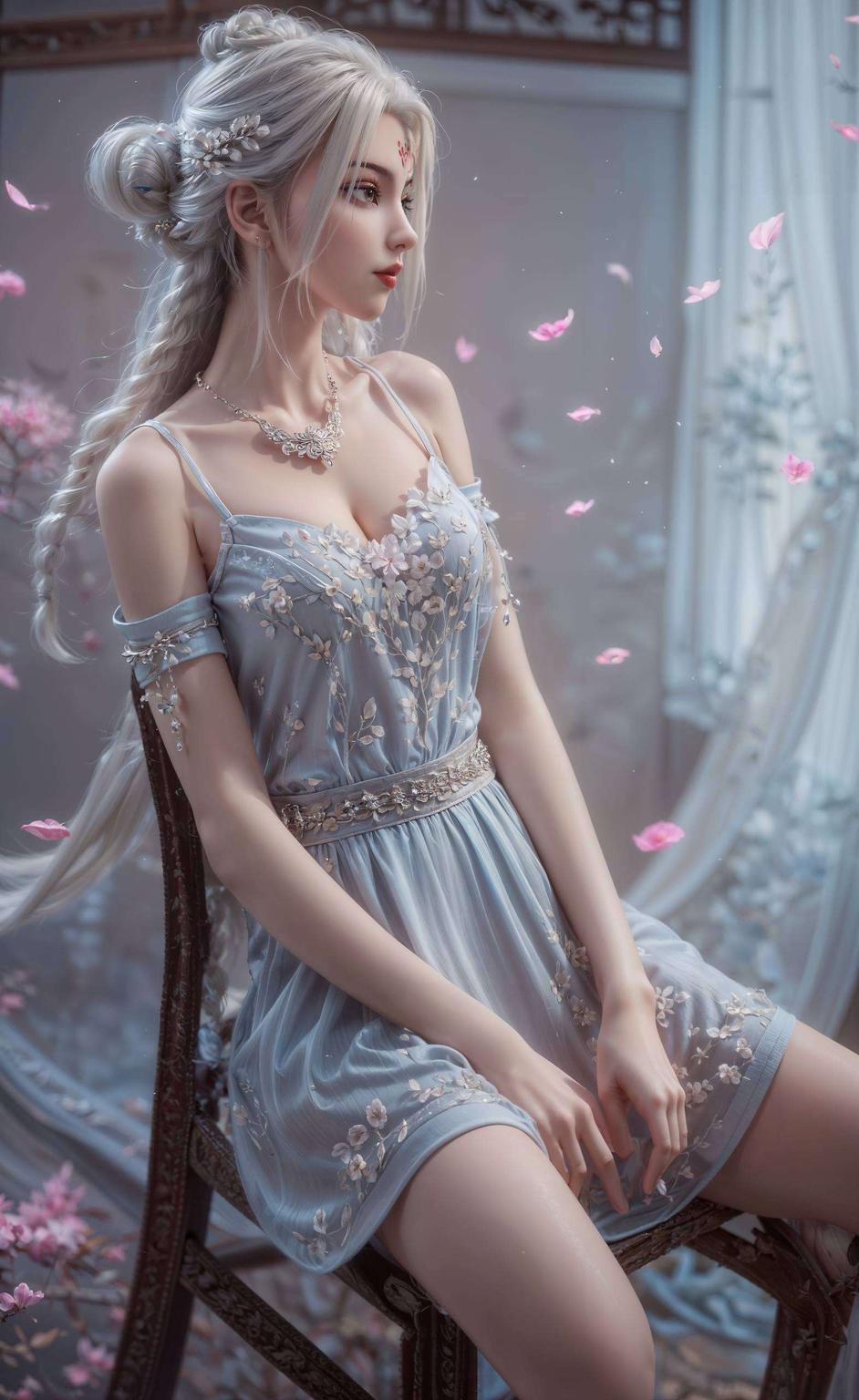 小白仙姿极简风壁纸