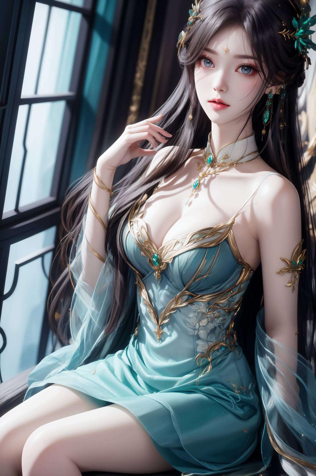 绝对让你的电脑桌面焕然一新！看这细腻的笔触仿佛在诉说着她的故事