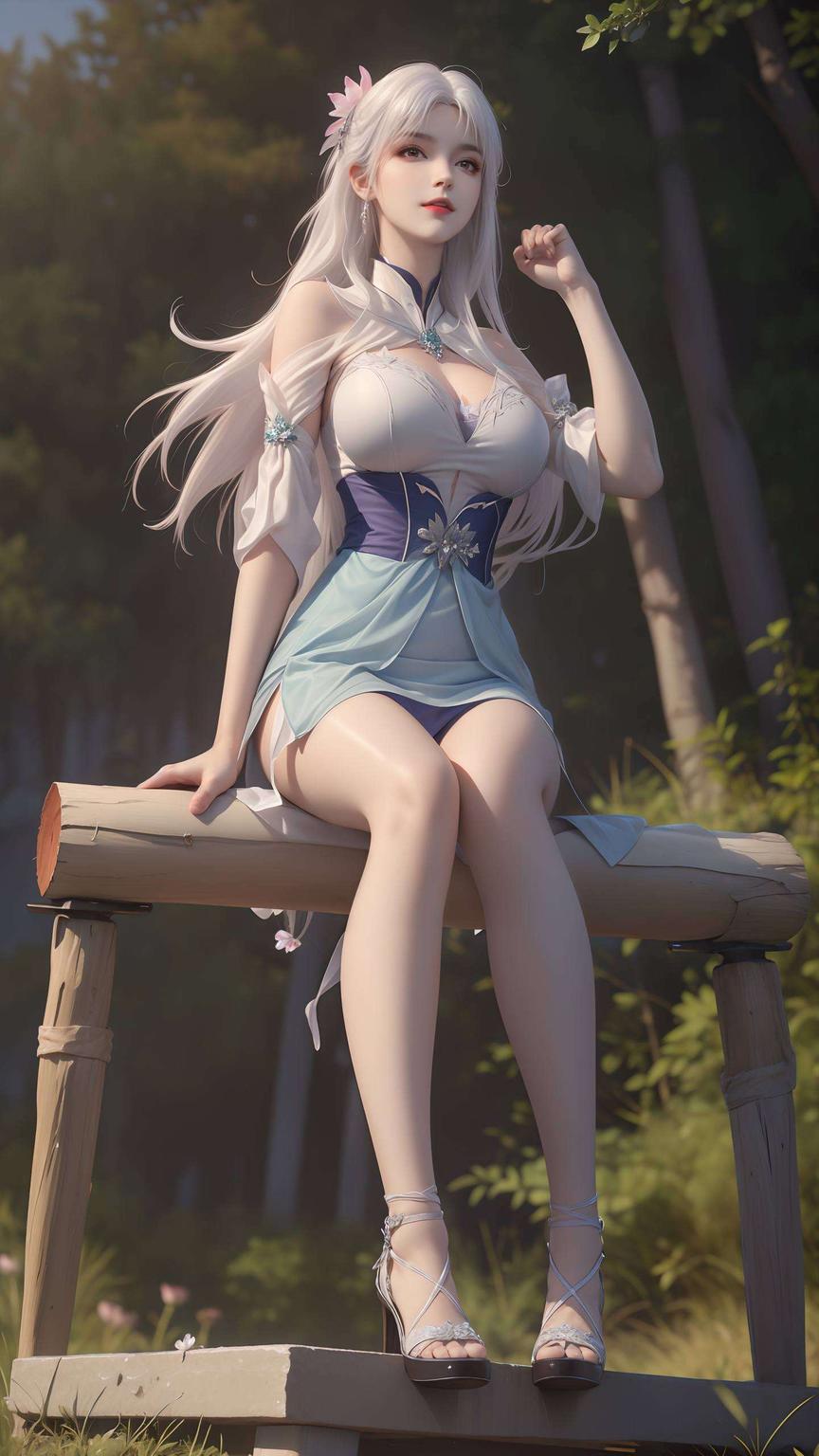 让你的电脑桌面焕然一新！画面中的她仿佛能治愈一切疲惫