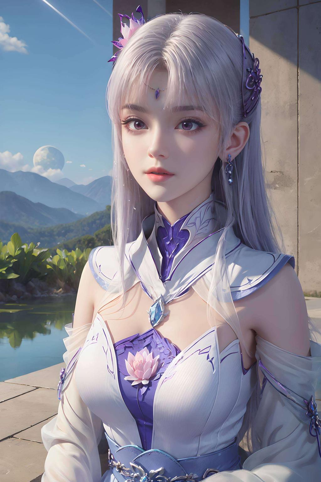 融合了Ins风的清新与《斗破苍穹》中小医仙的神秘淡雅色调中透着古典美