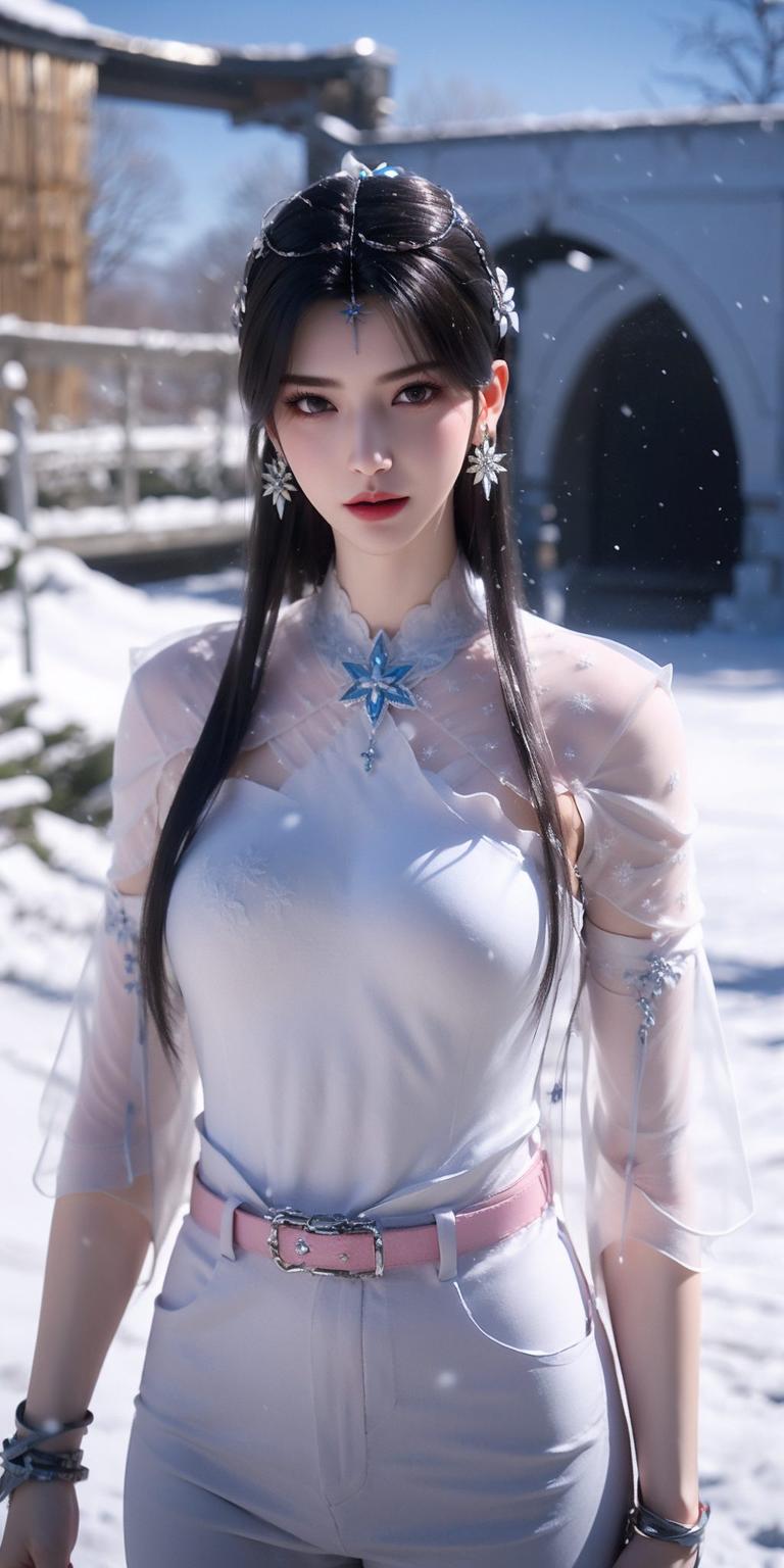 月光洒落映红颜4K壁纸美如画