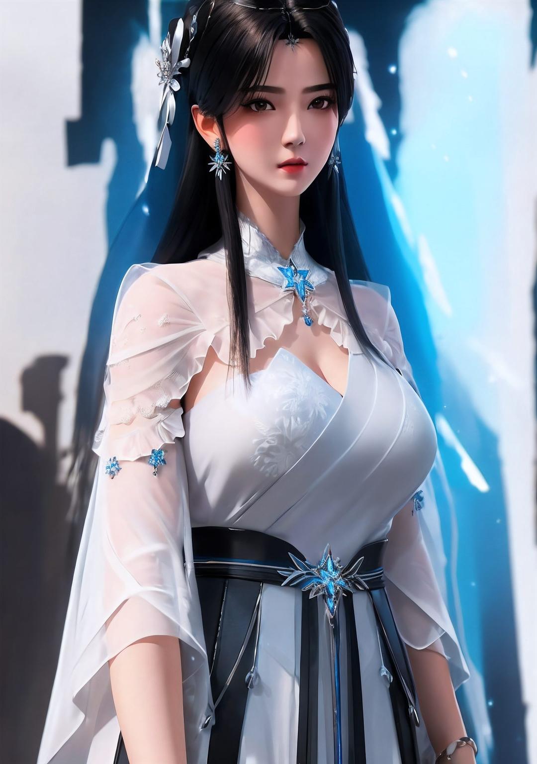 清新的色彩搭配她的倩影灵动