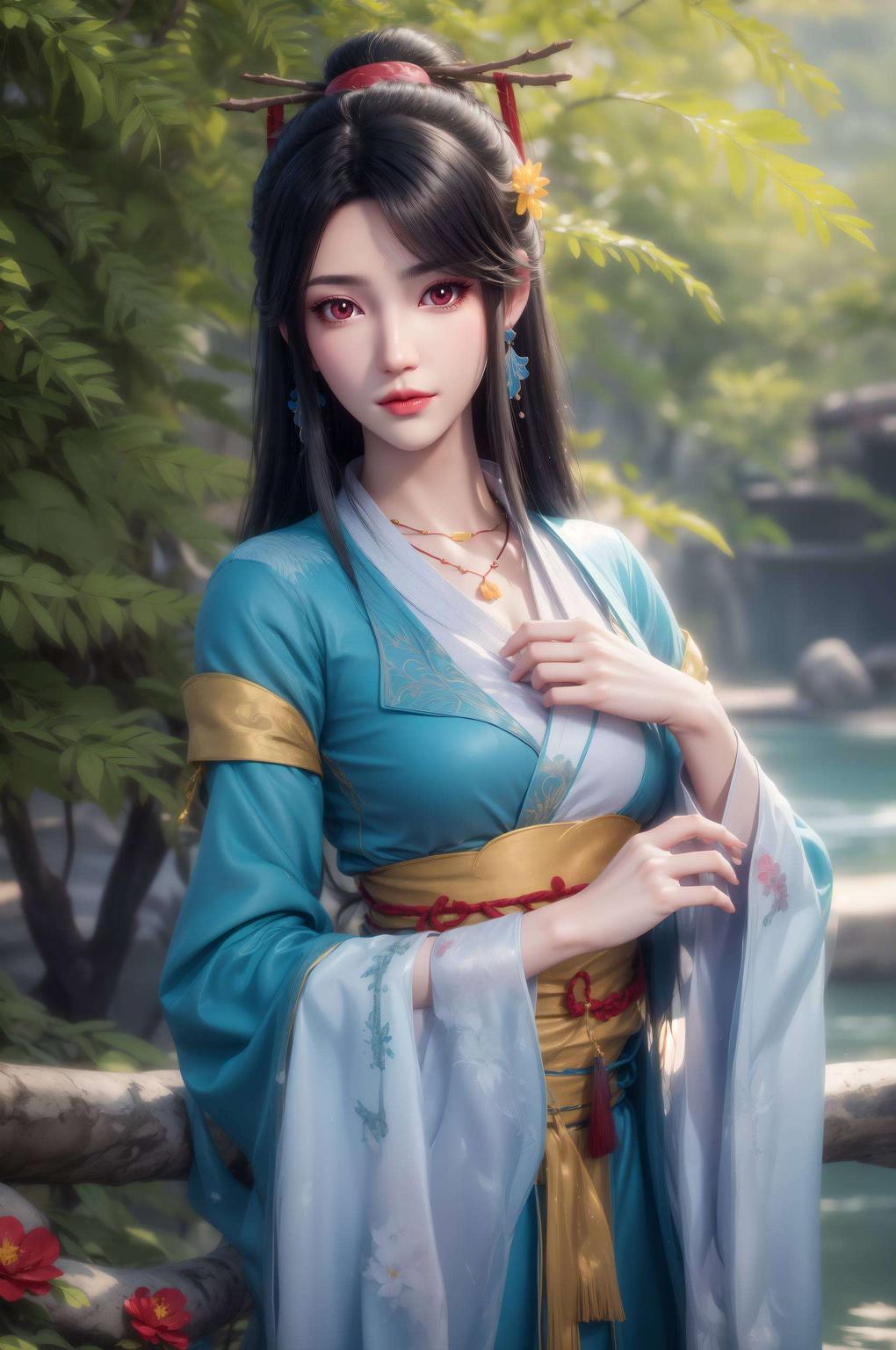 国漫女神风采尽显炫彩壁纸点亮视觉盛宴