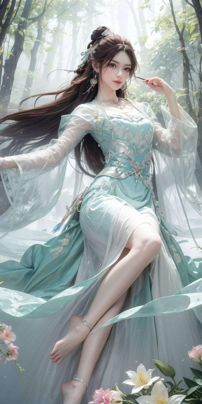 国漫女神叶倾仙4K超清竖屏壁纸